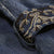 Half Sleeve Retro Chinese Style Jean Dress with Floral Embroidery Belt