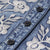 Broderie florale col rond longueur genou robe en jean de style chinois