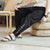 Signature Cotton Chinese Characters Embroidery Chinese Style Harem Pants