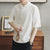 Camiseta estilo chino de media manga de algodón exclusivo para hombre