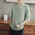 Herren T-Shirt im chinesischen Stil mit charakteristischem Baumwoll-Halbarm