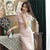 Illusion Neck Floral Lace Modern Cheongsam Chinese Dress