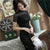 Illusion Neck Floral Lace Modern Cheongsam Chinese Dress