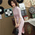 Half Sleeve Knee Length Retro Cheongsam Chinese Dress
