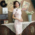 Short Sleeve Retro Cheongsam Floral Silk Chinese Dress