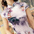 Cap Sleeve Modern Cheongsam Floral Silk Chinese Dress