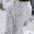 Half Sleeve Knee Length Suede Retro Cheongsam Chinese Style Plaids Dress