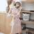 Puff Sleeve Woolen Cheongsam Chinese Style Plaids Dress