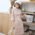 Puff Sleeve Woolen Cheongsam Chinese Style Plaids Dress