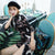 Knielanges Kranichmuster modernes Cheongsam im chinesischen Stil Tageskleid