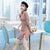 Half Sleeve Knee Length Modern Cheongsam Chinese Style Day Dress