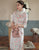 Plaids & Checks Pattern Traditional Cheongsam Knee Length Chinese Dress