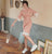 Trumpet Sleeve Modern Cheongsam Floral Suede Dress with Lace Edge