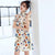 Cap Sleeve Spandex Cheongsam Chinese Style Comfortable Day Dress