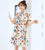 Cap Sleeve Spandex Cheongsam Chinese Style Comfortable Day Dress