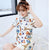 Cap Sleeve Spandex Cheongsam Style chinois Robe de jour confortable