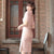 Ruffle Sleeve Floral Lace Modern Cheongsam Chic Girl Dress