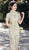 Floral Ramie Cheongsam Dress Long and Breathable Qipao with Strap Buttons