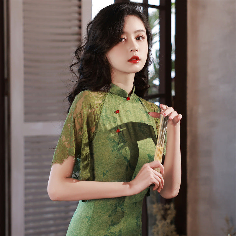 shanghai dress design Hanfu Modern Chinese Traditional Cut Qipao Dress Retro Shanghai Cheongsam Dress