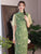 Retro Floral Brocade Qipao Fairy Dress with Flared Sleeves
