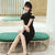 Mandarin Collar Off the Shoulder Modern Cheongsam Day Dress