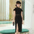 Mandarin Collar Off the Shoulder Modern Cheongsam Day Dress