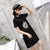 Mandarin Collar Auspicious Embroidery Chinese Style Casual Dress