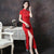 Classic Silk Blend Cheongsam Mermaid Full Length Evening Dress