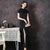 Classic Silk Blend Cheongsam Mermaid Full Length Evening Dress