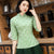 Half Sleeve Floral Cheongsam Top Traditional Chinese Shirt