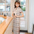 Plaids & Checks Pattern Modern Cheongsam Knee Length Chinese Dress