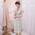 Plaids & Checks Pattern Modern Cheongsam Knee Length Chinese Dress