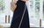 Mandarin Collar Half Sleeve Floral Edge Ao Dai Two-piece Chinese Dress