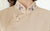 Camisa china con bordado floral y cuello mandarín de media manga Cheongsam superior