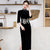Half Sleeve Auspicious Embroidery Full Length Velvet Cheongsam Mother Dress