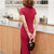 Mandarin Collar Full Length Traditional Cheongsam Bodycon Chinese Dress