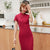 Mandarin Collar Full Length Traditional Cheongsam Bodycon Chinese Dress