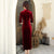 Phoenix & Floral Embroidery Full Length Retro Velvet Cheongsam Qipao Dress