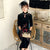 Phoenix & Floral Embroidery Full Length Retro Velvet Cheongsam Qipao Dress