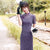 Plaids & Checks Pattern Modern Lace Cheongsam Qipao Dress