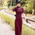 Plaids & Checks Pattern Modern Lace Cheongsam Qipao Dress