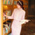 Mandarin Collar Tweed Cheongsam with  Shawl Cloak Bolero Jacket