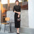 Retro Tea Length 3/4 Sleeve Lace Cheongsam Qipao Dress