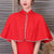 Cheongsam Matched Lace Shawl Cloak Bolero Jacket