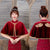 Cheongsam Matched Velvet Shawl Cloak Bolero Jacket