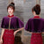 Cheongsam Matched Velvet Shawl Cloak Bolero Jacket