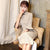 Trumpet Sleeve Traditional Cheongsam Plaids & Checks Woolen Dress