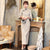 Trumpet Sleeve Traditional Cheongsam Plaids & Checks Woolen Dress