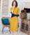 Knitting Patchwork Modern Cheongsam Fashion Qipao Day Dress