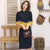 Knitting Patchwork Modern Cheongsam Fashion Qipao Day Dress